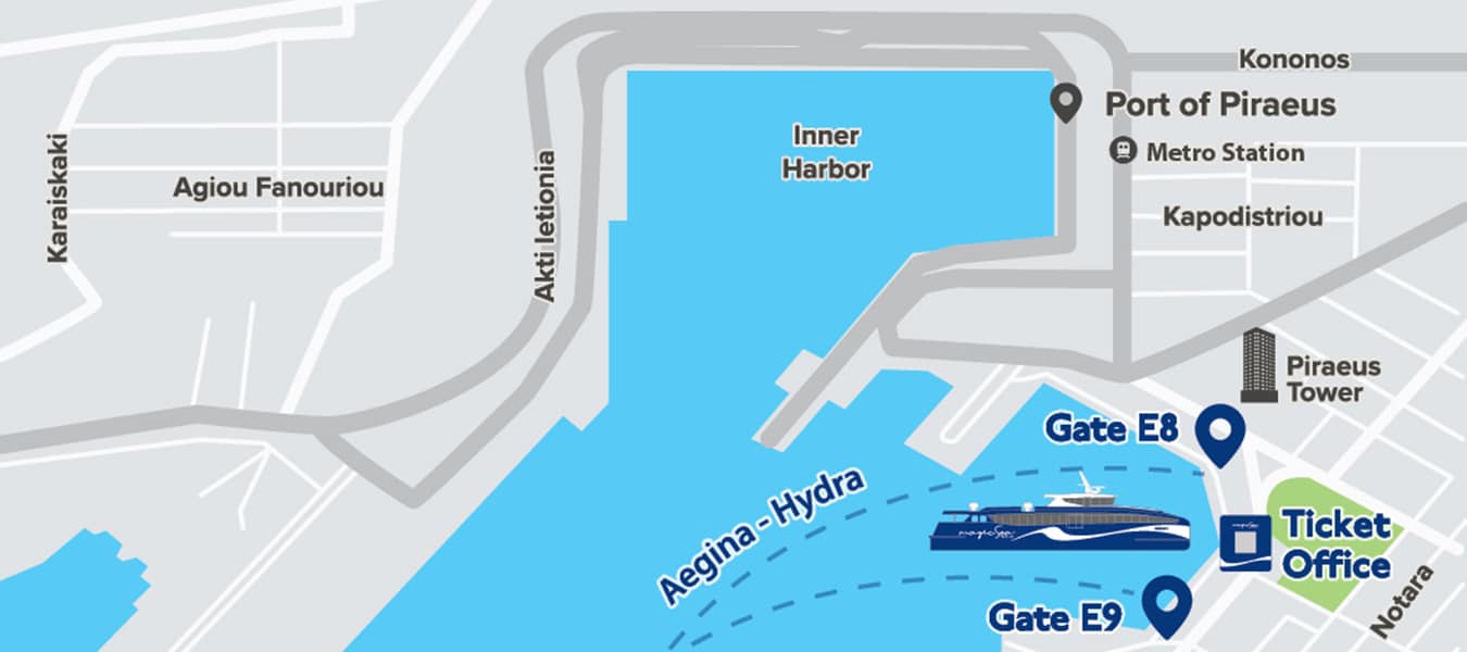 Σημεία Αναχώρησης στον Πειραιά - Magic Sea Ferries